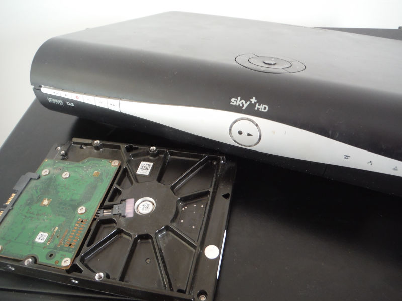 Removing a Hard Drive from a SKY+ HD Satellite Receiver SetTop Box